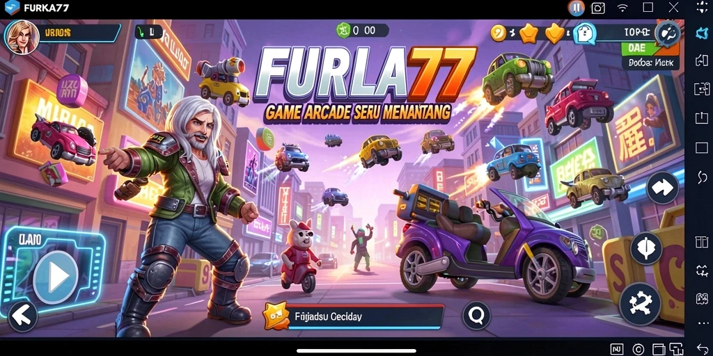 Tampilan gameplay seru penuh tantangan FURLA77.