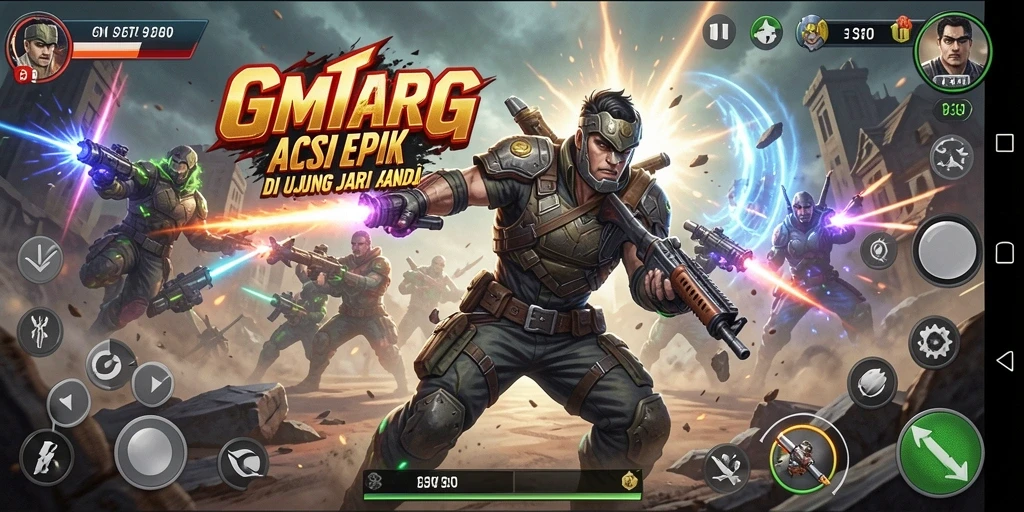Screenshot menampilkan aksi seru dalam GMSTAR dengan grafis berkualitas tinggi.