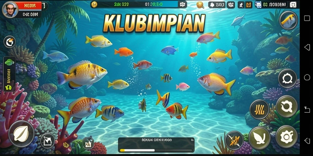 Tampilan gameplay Tembak Ikan yang seru di KLUBIMPIAN.