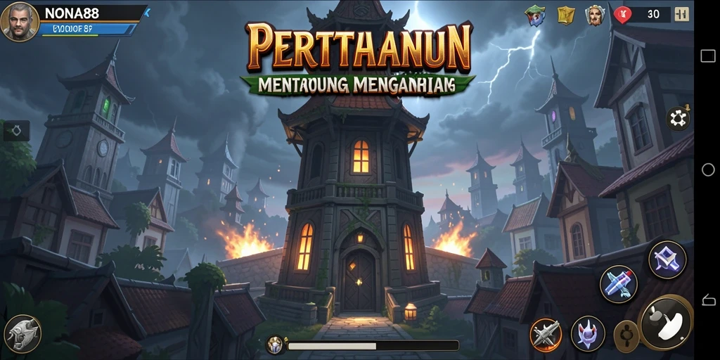 Gameplay NONA88 yang mendebarkan dalam pertahanan menara.