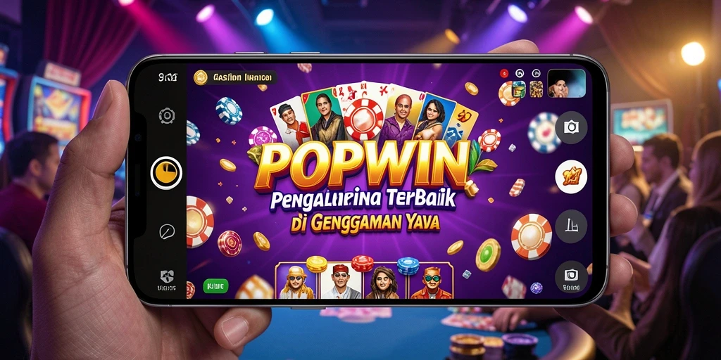 Screenshot POPWIN menampilkan dealer profesional yang menyambut pemain di permainan kasino live.