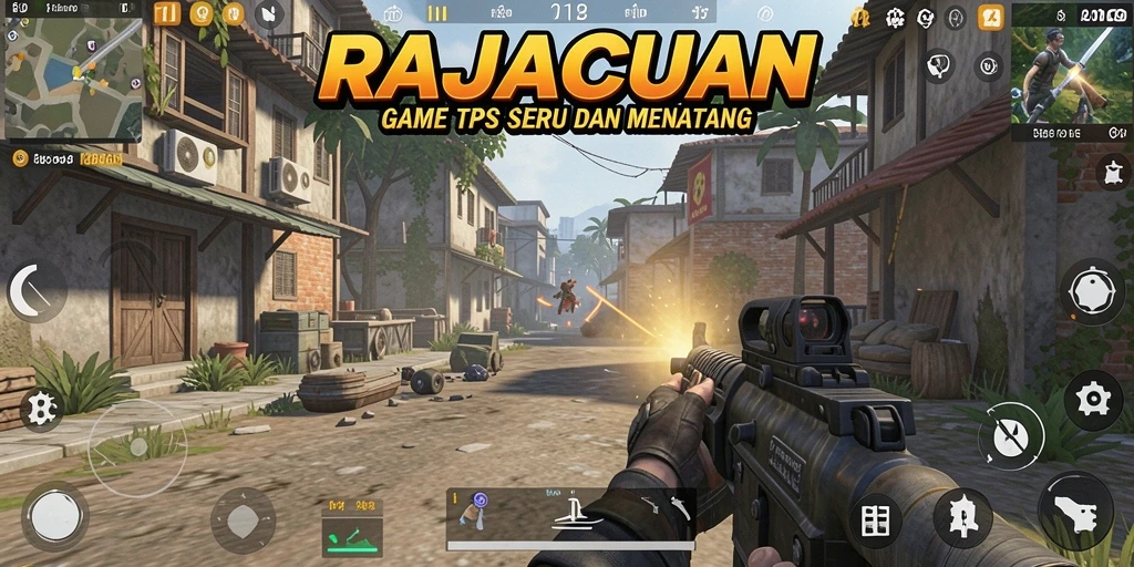 Tampilan gameplay menarik dari RAJACUAN dalam kategori TPS.